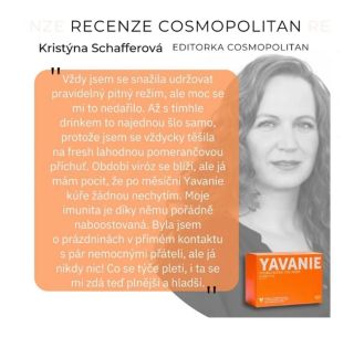 Tato recenze v @cosmopolitan_cz nás moc těší. 🙌 Vyzkoušejte měsíční kúru taky. Odkaz na e-shop najdete v BIU. #yavanie...